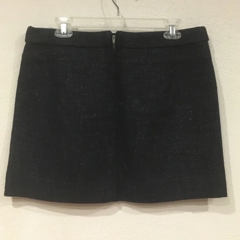 J. Crew Linen Tweed Mica Mini Skirt Size 10 EUC